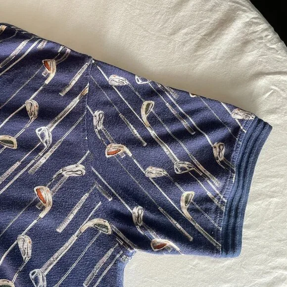 Dockers Men’s Golf Polo Shirt – Size L | Navy Blue, 100% Cotton, Made in USA - Picture 6 of 8